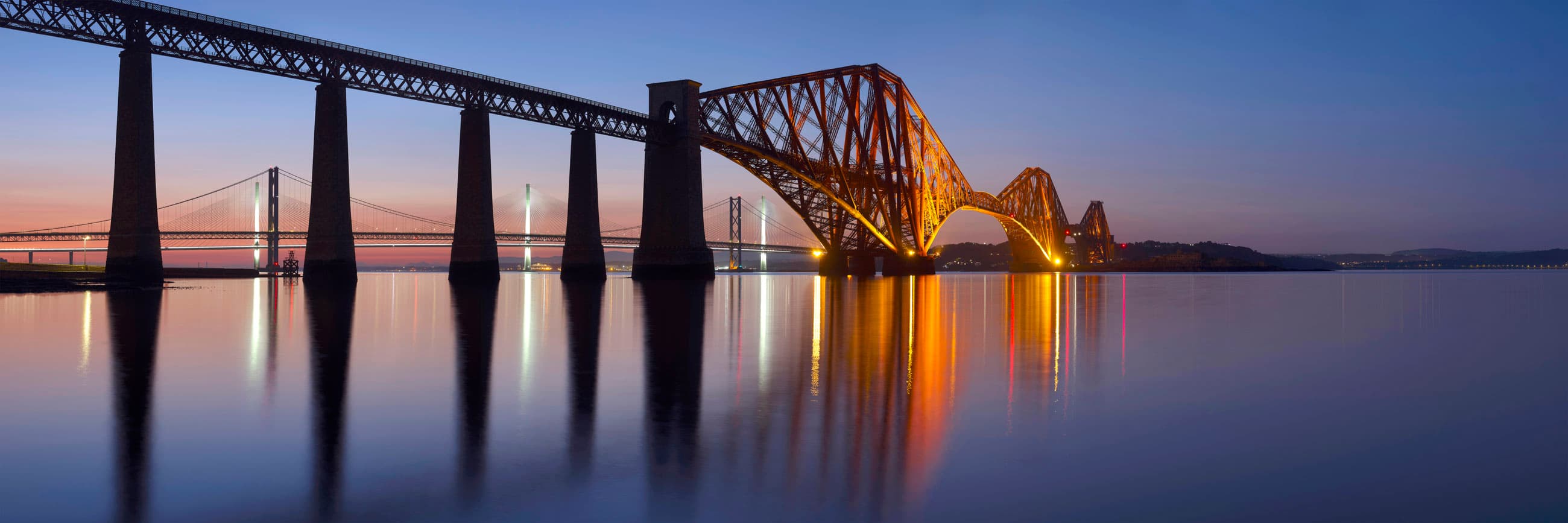 The Forth Bridges Sunset