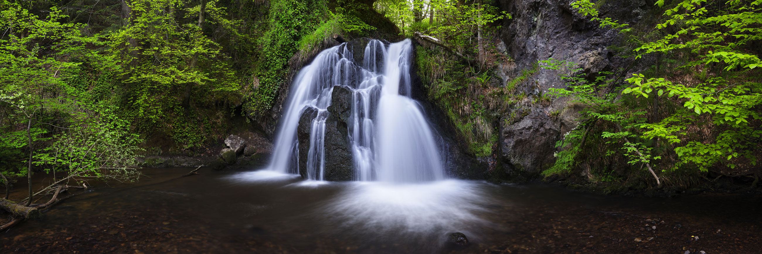 Fairy Glen Falls at Rosemarkie, Northern Highlands, Scotland — a photography location from The Photos book series
