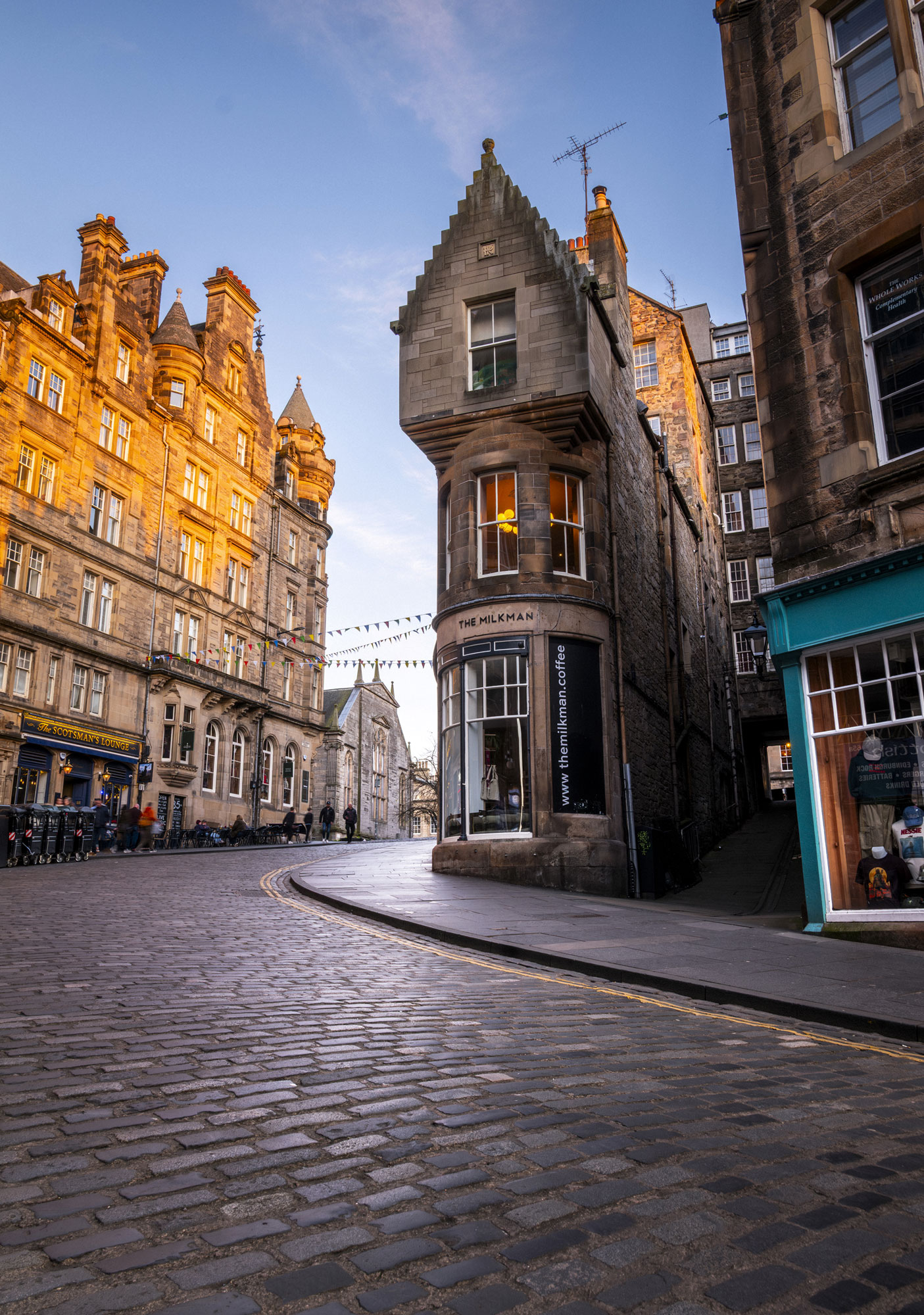 Cockburn Street at Edinburgh, South East, Scotland — a photography location from The Photos book series