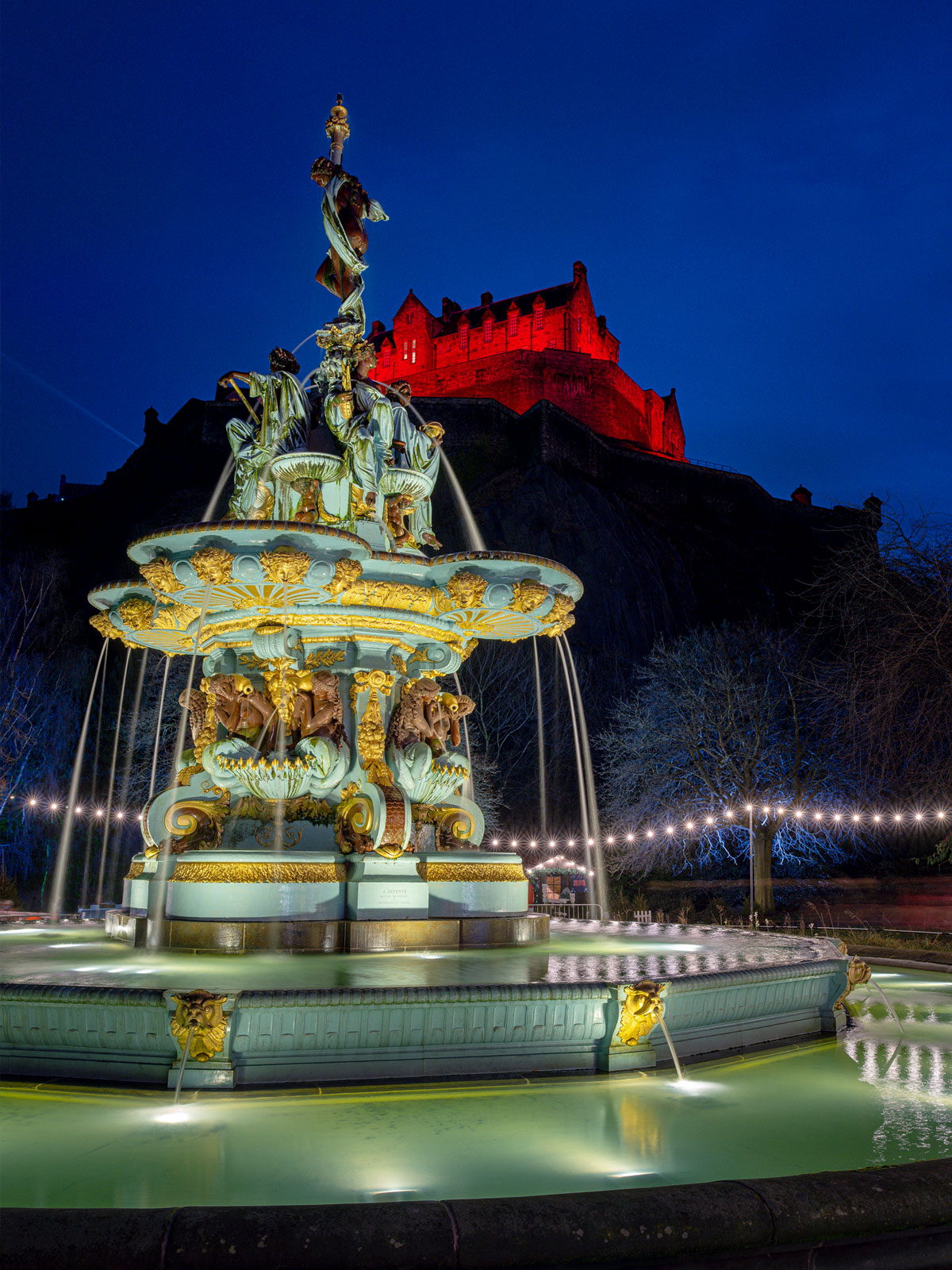 The Ross Fountain at Edinburgh, South East, Scotland — a photography location from The Photos book series