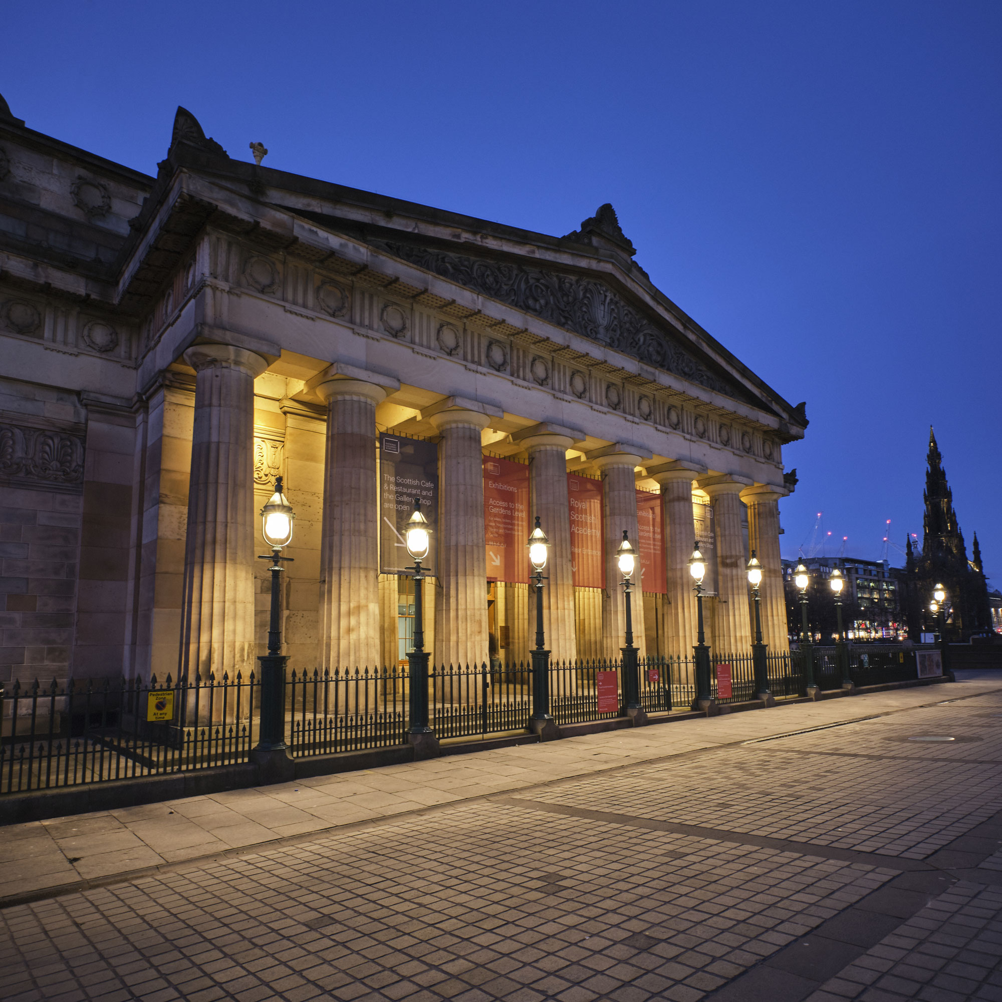 Royal Scottish Academy rear at Edinburgh, South East, Scotland — a photography location from The Photos book series