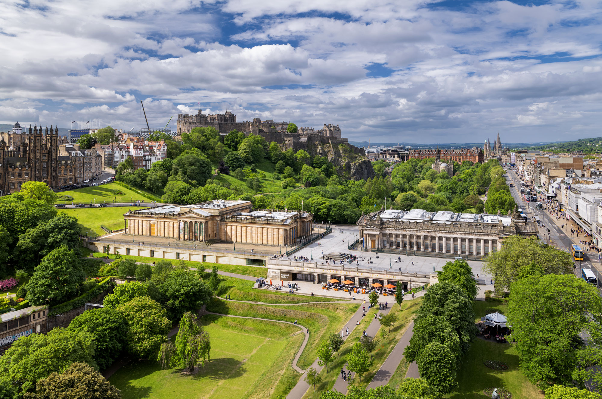 Scott Monument View at Edinburgh, South East, Scotland — a photography location from The Photos book series