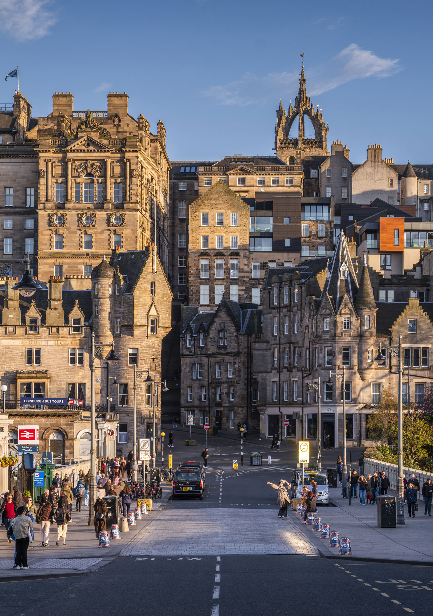 Waverley  Bridge to Old Town at Edinburgh, South East, Scotland — a photography location from The Photos book series