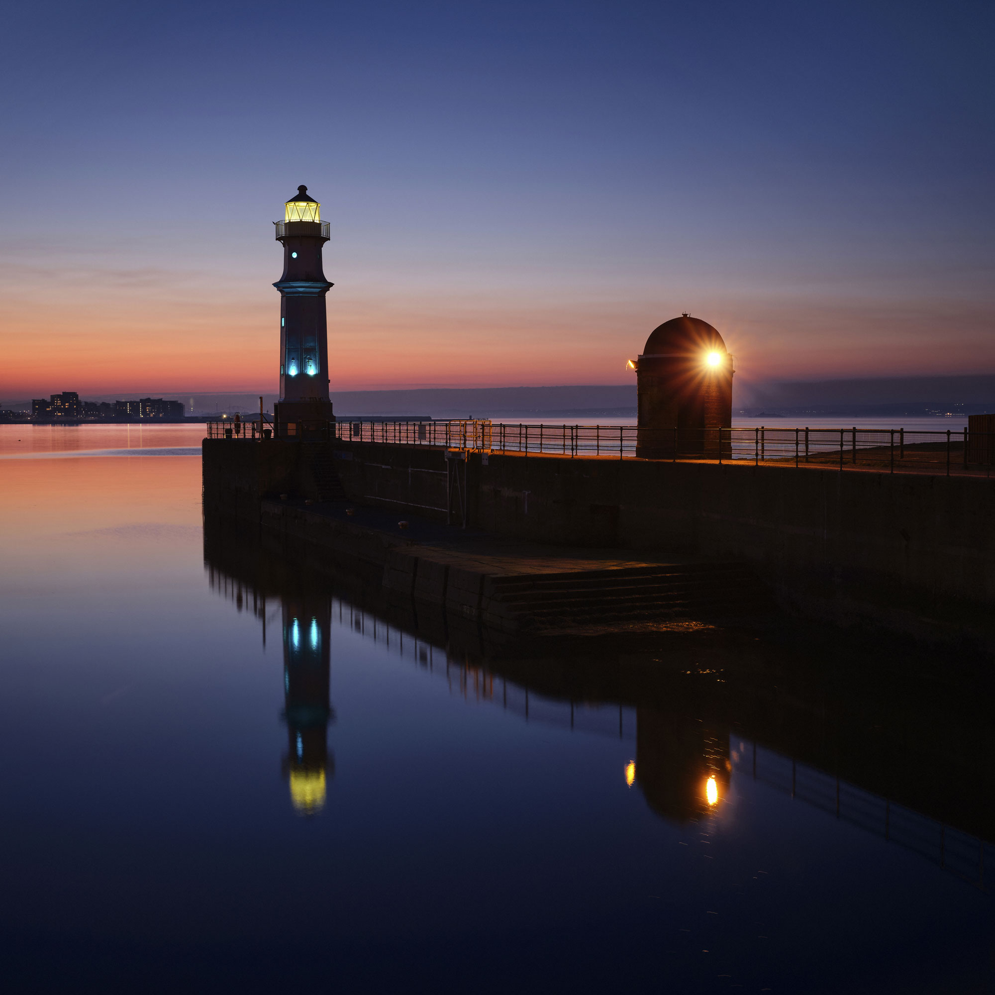 Newhaven Sunset at Edinburgh, South East, Scotland — a photography location from The Photos book series