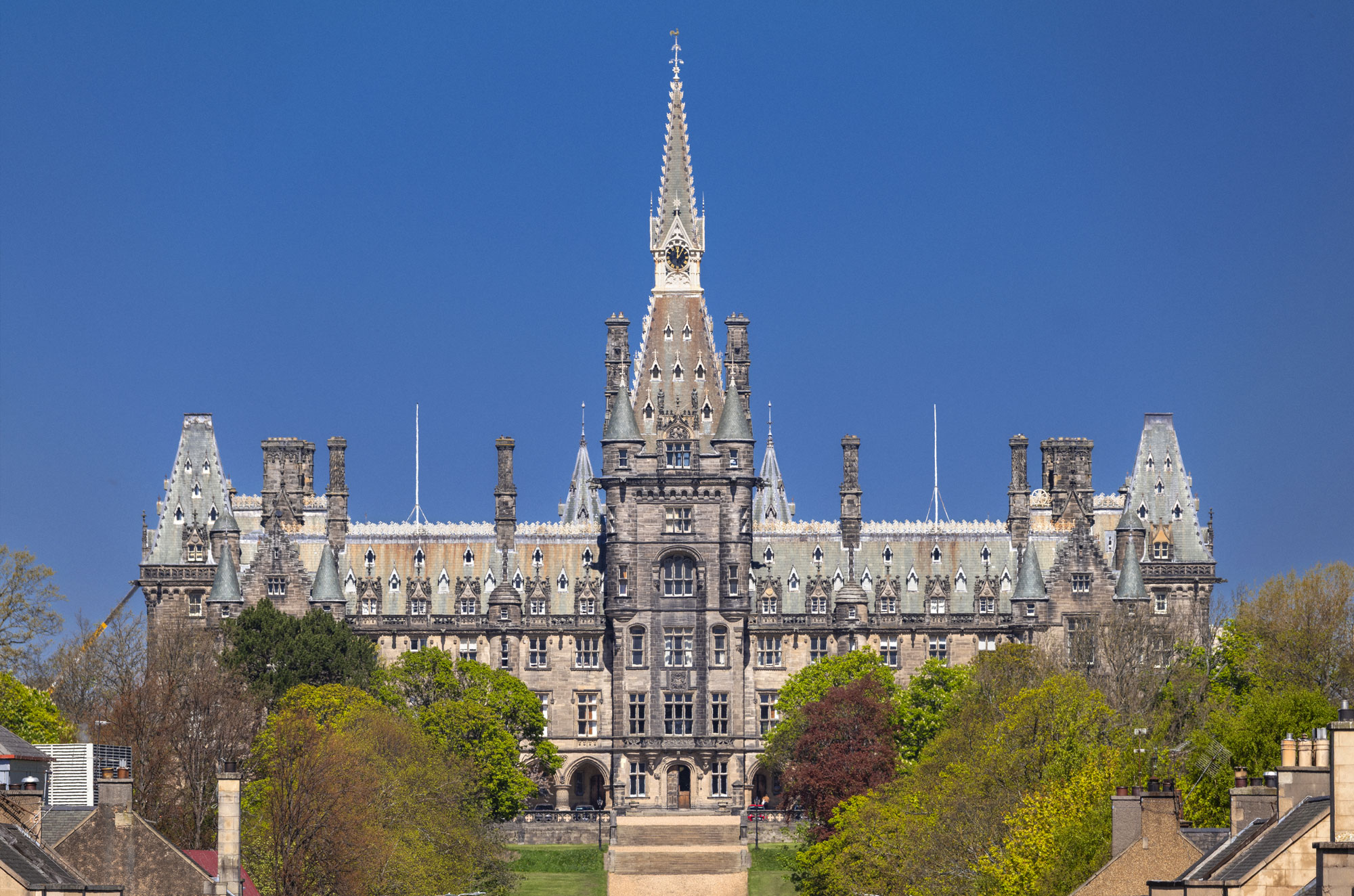 View to Fettes at Edinburgh, South East, Scotland — a photography location from The Photos book series