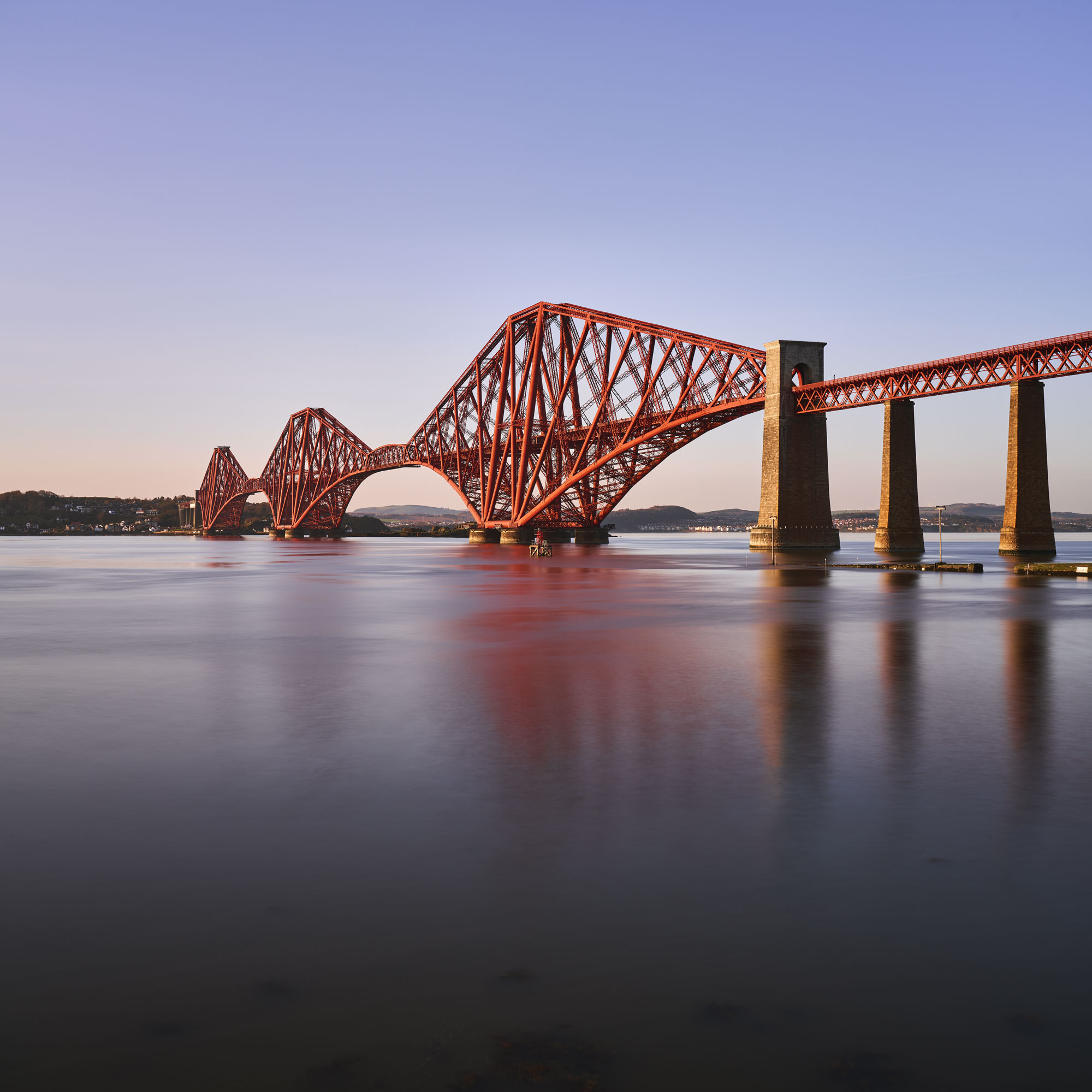 Forth Rail Bridge Golden Hour at Edinburgh, South East, Scotland — a photography location from The Photos book series