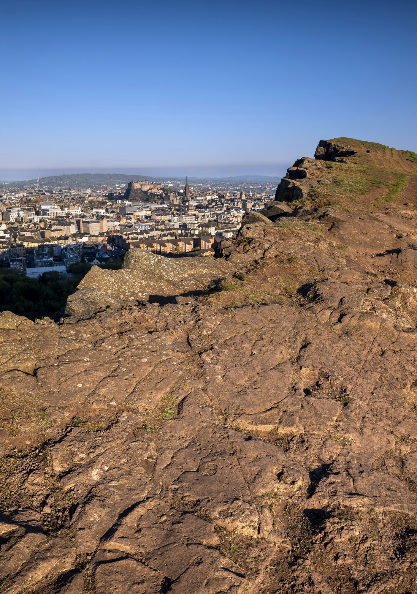 Crags and Castle at Edinburgh, South East, Scotland — a photography location from The Photos book series