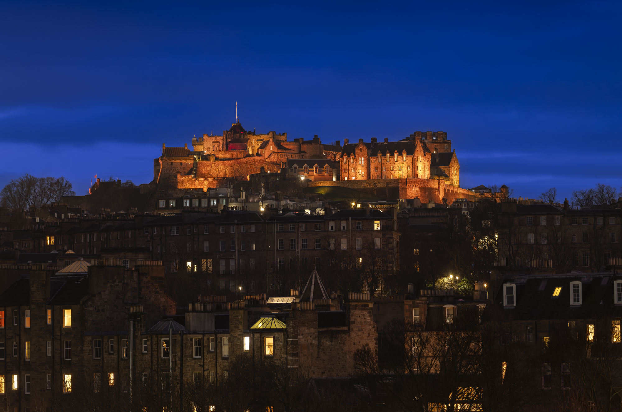 Castle Lights at Edinburgh, South East, Scotland — a photography location from The Photos book series